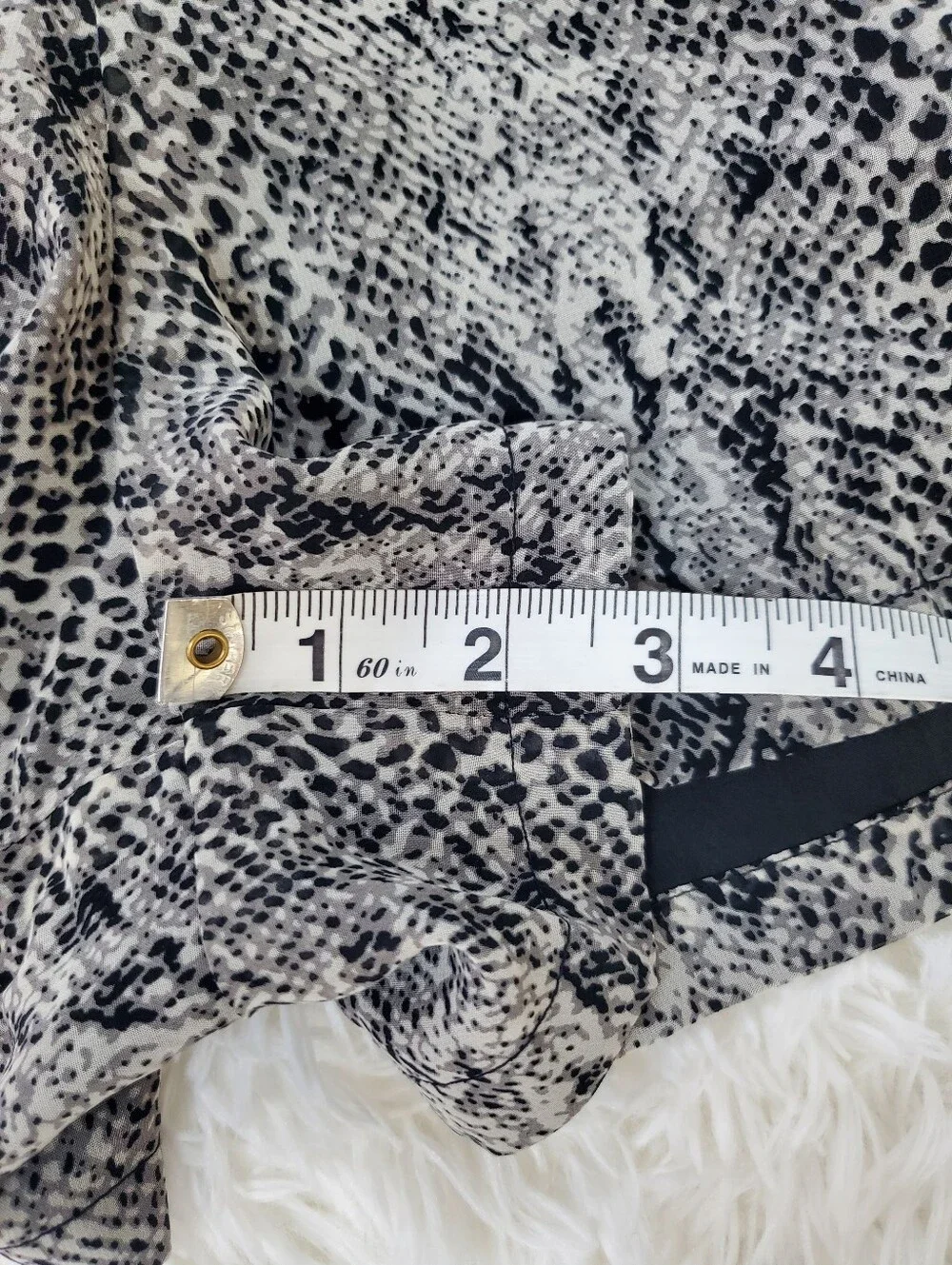 NWT W118 By Walter Baker Size S Grey Reptile Margot Romper
